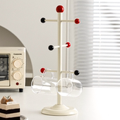 桌面杯架高级感水杯挂架咖啡杯沥水杯架马克杯透明玻璃杯收纳架子