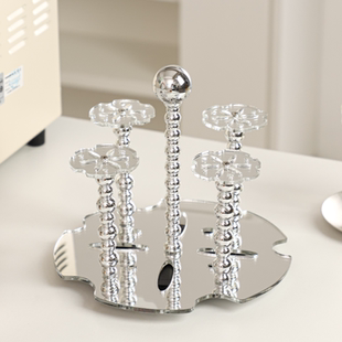 旋转杯架家用倒挂沥水杯架玻璃杯架创意咖啡杯收纳置物架 2024新款