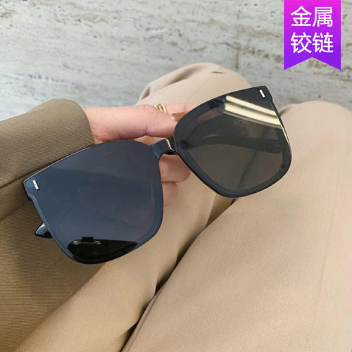 英系coss koko太阳镜方框新款大脸墨镜男女凹造型太阳眼镜