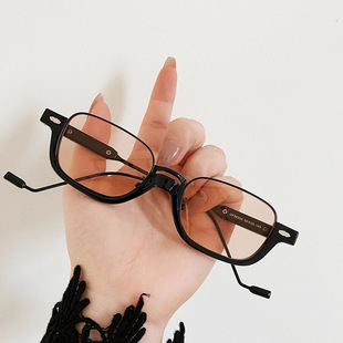 英系coss koko半框米钉小框潮太阳镜新款复古墨镜女ins风