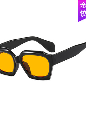 英系coss koko新款克莱因蓝时尚墨镜大框街拍太阳镜ins款