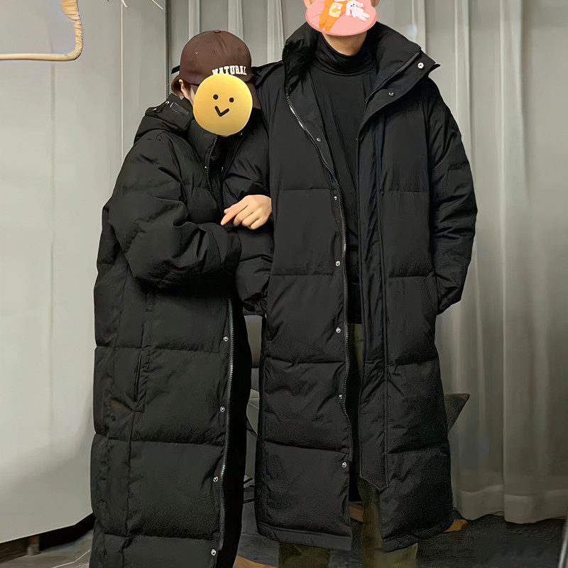 法国cherrykoko羽绒服男女超长款过膝加厚冬季年新款情侣宽松