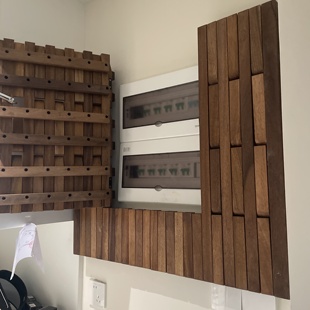 入户玄关新款钢琴键墙上电表箱装饰画挂衣架壁挂实木可定制衣帽架