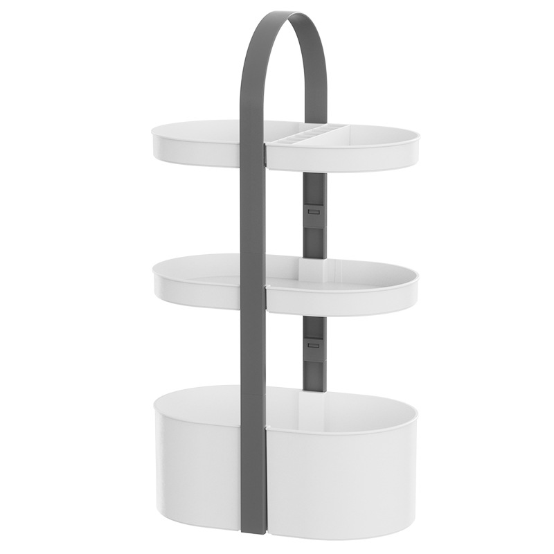 手提式置物架落地厨房多层零食收纳盒床头卫浴梳妆台储物整理架子