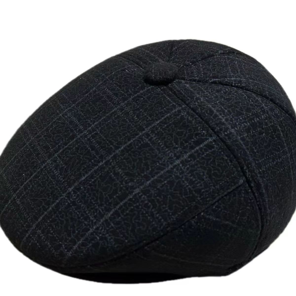 老人冬季帽子前进男士加厚鸭舌帽