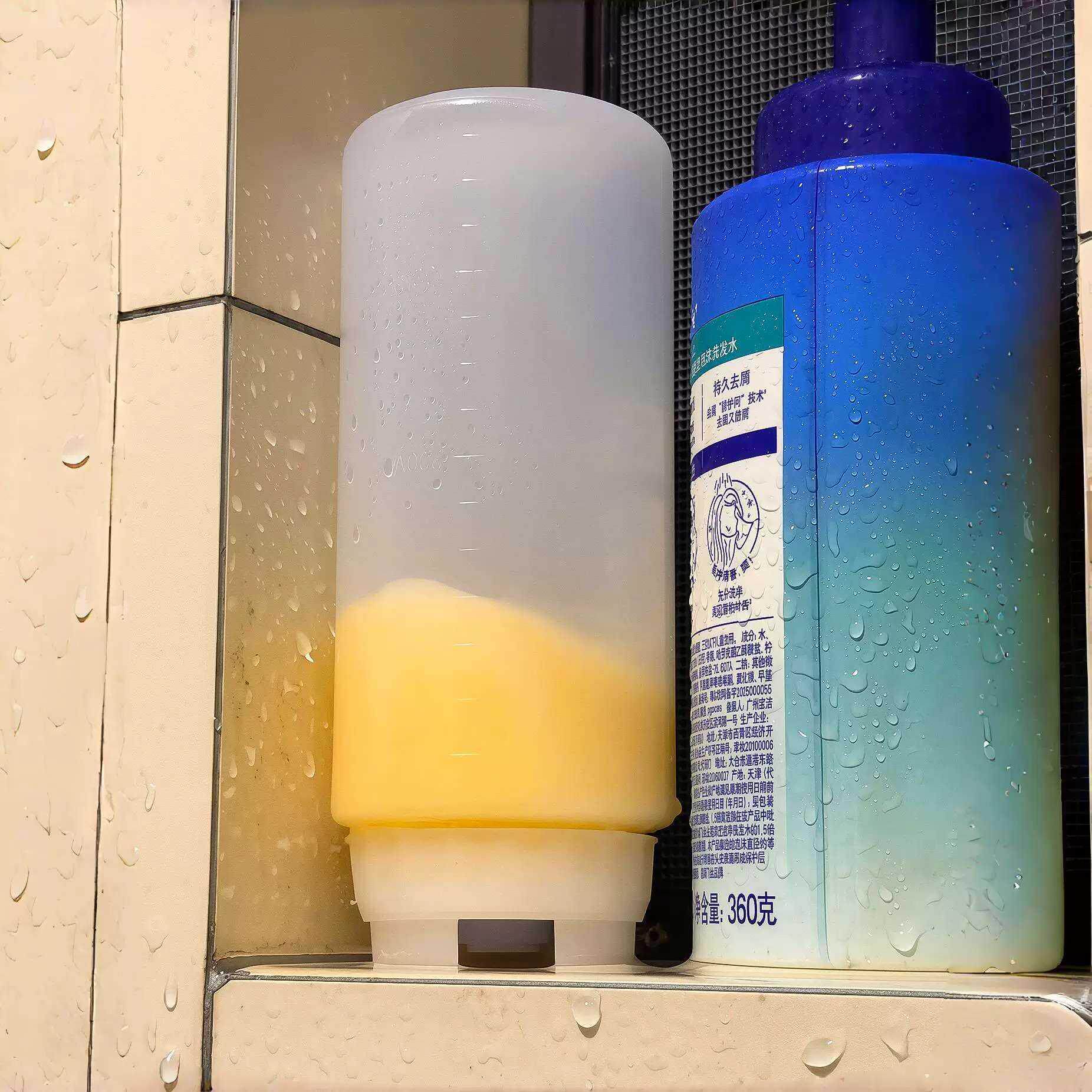 【邪修发膜分装瓶】护发素挤压瓶乳液器倒置家用浴室厨房挤酱瓶