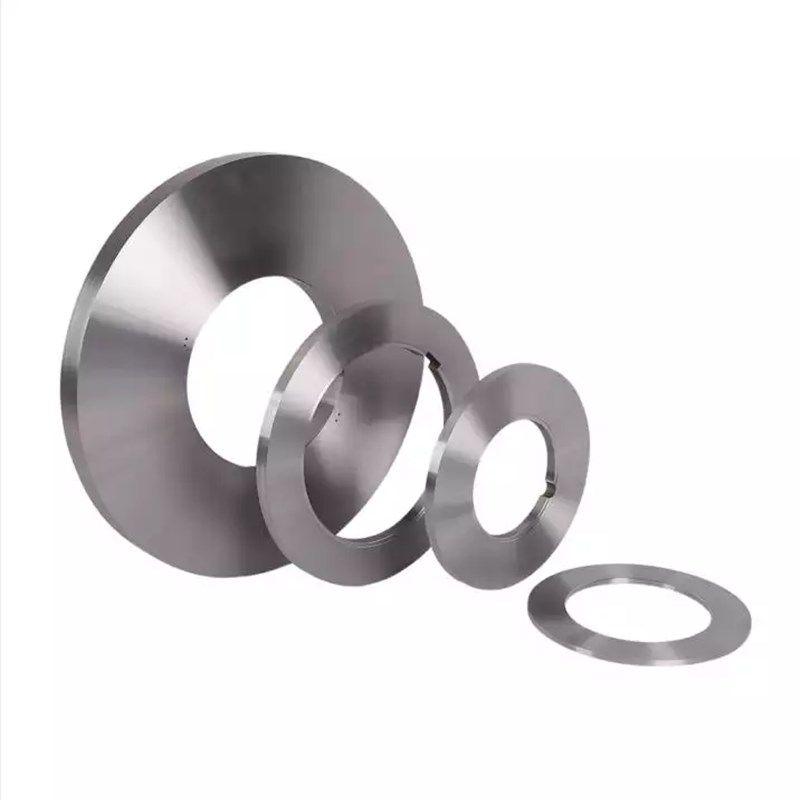 90度平口对切圆刀片 纸棉布分切机刀片 钢带高速钢分条刀 圆盘刀