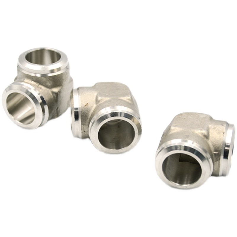 不锈钢直角焊接接管JB/T979-B77液压直角接头高压管接头对焊接弯