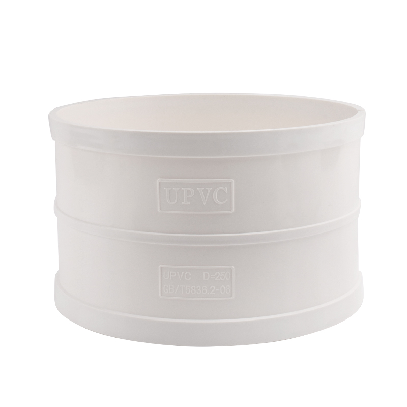 PVC排水直通 管箍接头 下水管配件55.9 82D.6 160 200 250 315 40