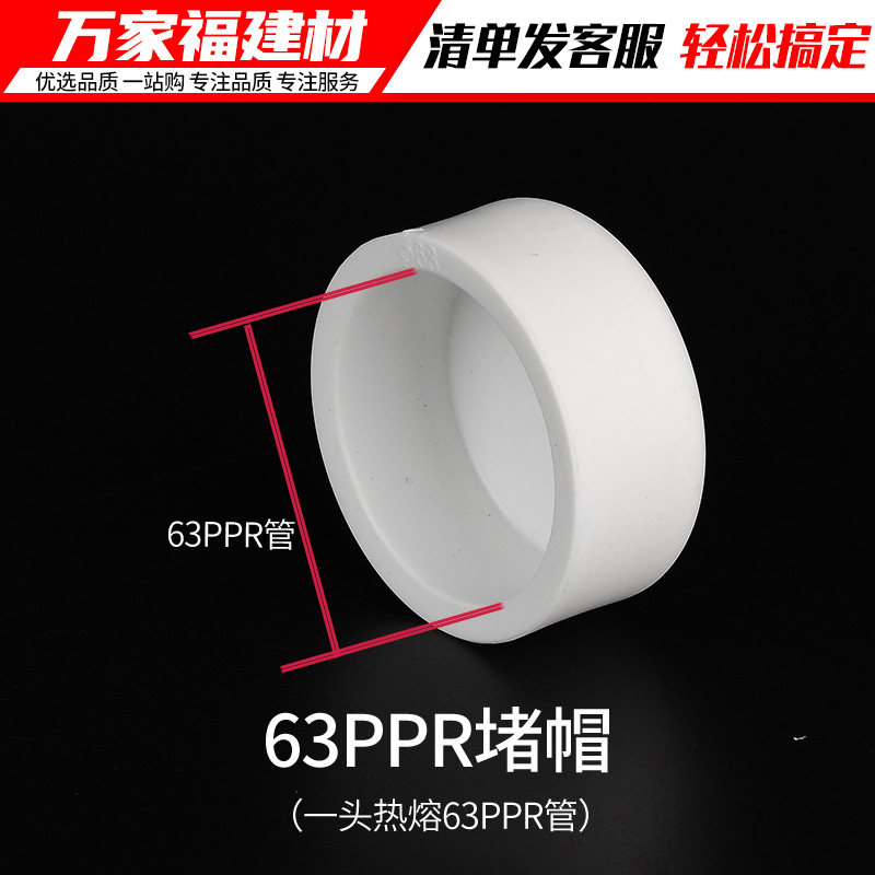 ppr热熔堵头管盖帽过桥四通45度小弯头20 25 4分水暖接头水管配件图片