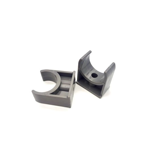 PVC管夹 UPVC给水管管卡U型卡迫码马鞍型卡箍20 25 32 40 50灰色