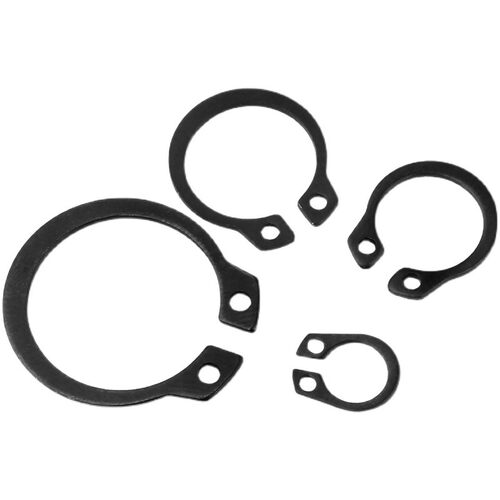 铁发黑轴卡外卡轴用卡环轴承弹性挡圈卡扣C型卡簧国标65MN锰GB894