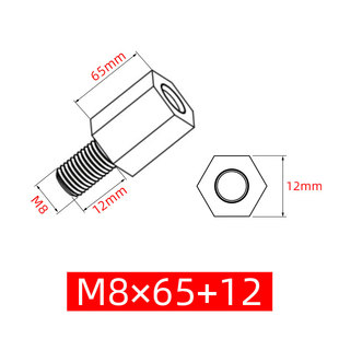 镀锌单头六角铁柱铁隔离柱单通支撑间隔阴阳柱M8*20/25/30/35/40