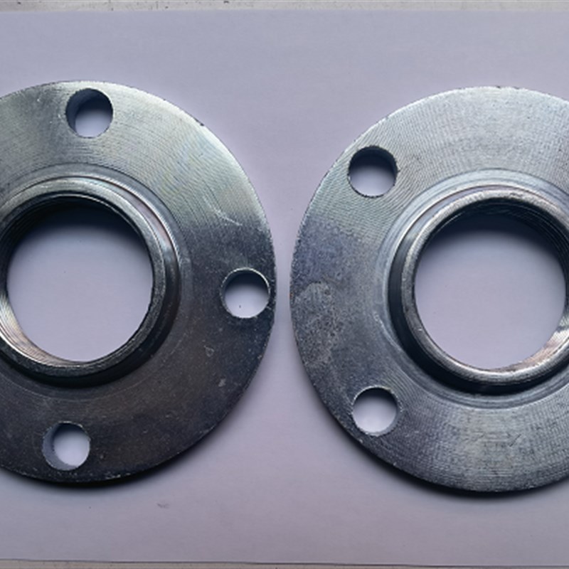 带颈加厚镀锌丝扣铁法兰片水泵连w接法兰盘DN506580带牙内螺纹法