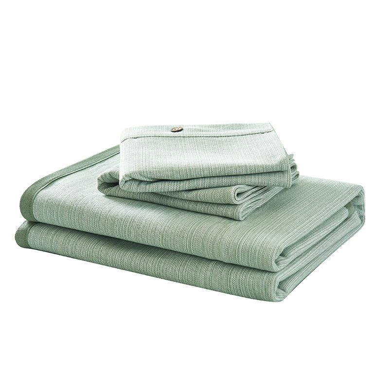 山东老粗布床单凉席三件套加厚宿舍单人床单夏季特厚床单床盖