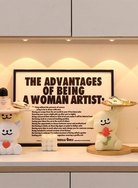 小狗入户置物架钥匙托盘收纳玄关摆件鞋柜桌面创意装饰品乔迁礼物