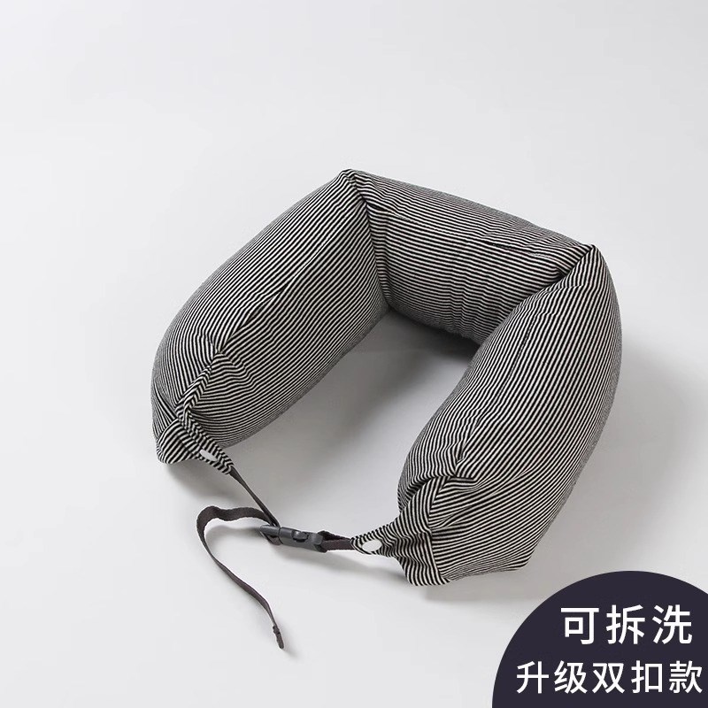 日式U型枕泡沫粒子枕多功能旅行枕u形枕护颈枕汽车飞机枕3759