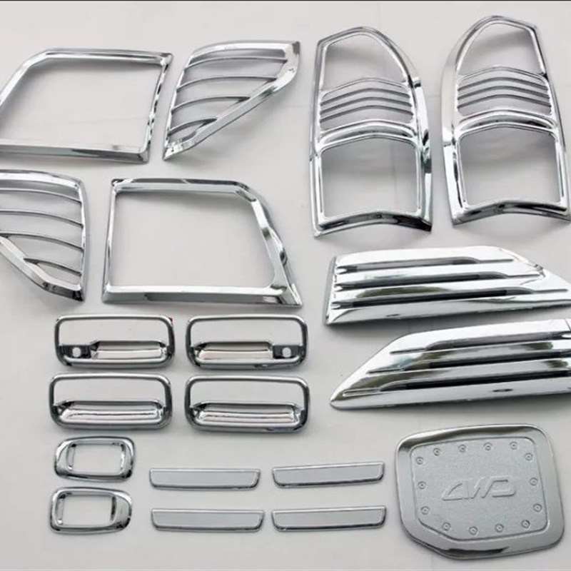 3400 LC90 LC95  电镀大灯罩灯框改装灯框电镀北汽陆霸霸道普拉多