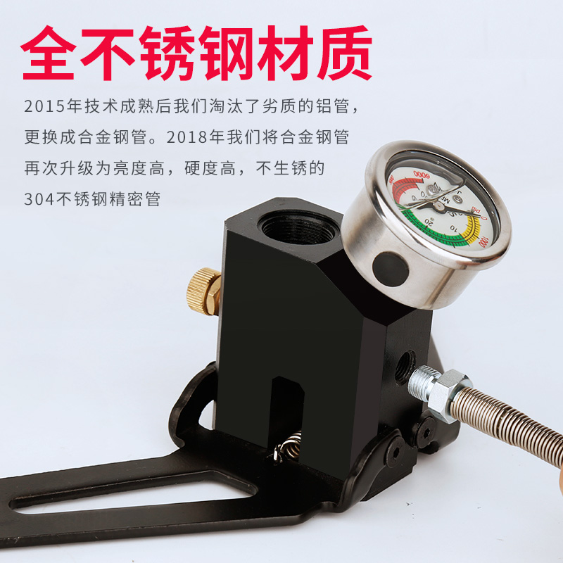 途迹超强高压打气筒30mpa40mp手动型三级四级油冷不锈钢气动瓶