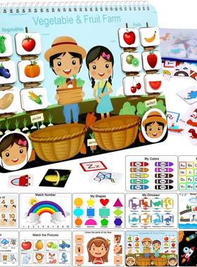 Quiet Book for Toddlers Montessori Interactive Toys Busy Boo