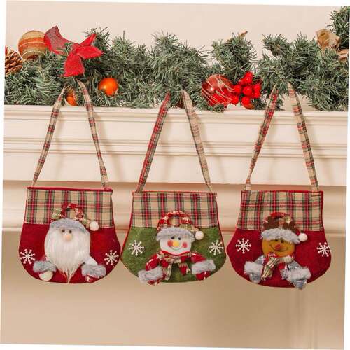 Christmas decoration cartoon goodie bag Holiday gift bag