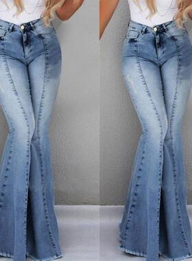 jeans women trousers 2025 Fashion elastic ladies pants 女裤