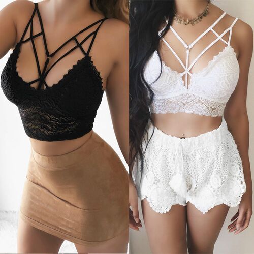 Crop Top Vest Camisole Shirt Underwear Summer Tops Plus Size
