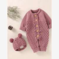 Baby boy girl Clothes Newborn for Winter Rompers new born thumbnail 5