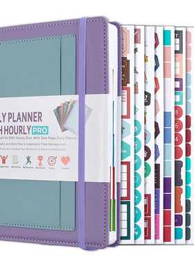 Non date weekly daily schedule planner with hourly organizer