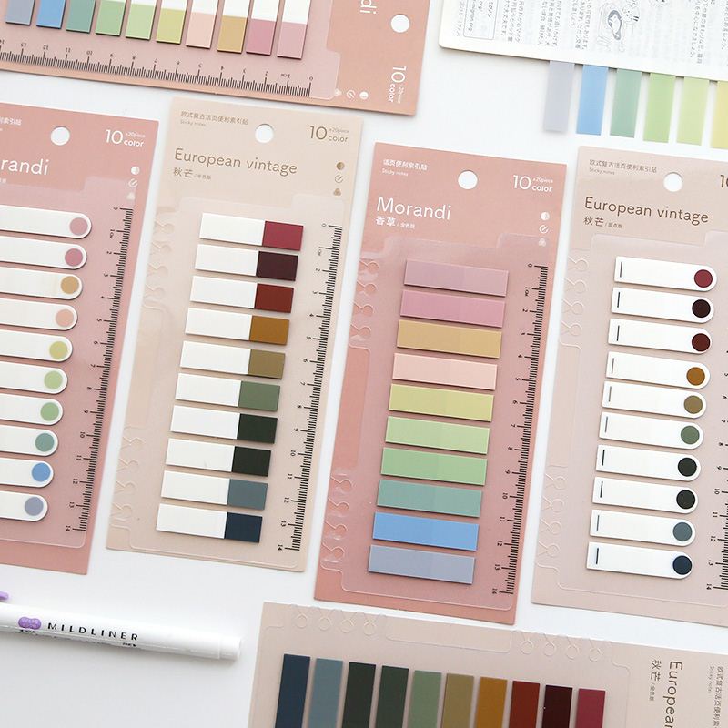 200 Sheets Color Sticky Notes Index Post Stickers Stationery