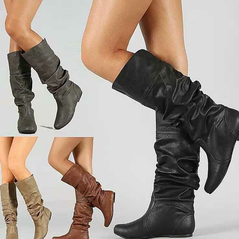 2018 women fashion boots long boot girl shoes 大码女靴 42 43