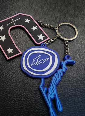 TS Travis Scott藤原浩联名款钥匙扣 CACTUSJACK挂饰挂件潮牌配饰