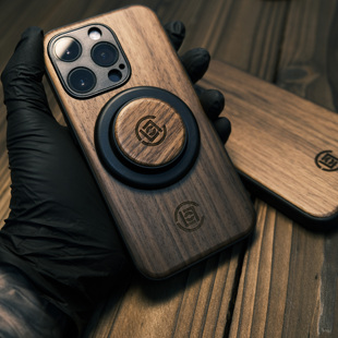 CLOT潮牌胡桃木手机气囊支架强磁MagSafe三档高度调节便携式 磁吸