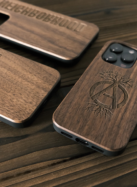 NBHD潮牌胡桃木手机壳适用 iphone16苹果iphone15proMax实木保护套14pro木制全包高级感防摔Neighborhood SRL
