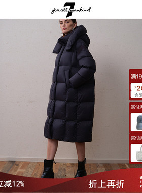 7 For All Mankind2025冬季新款羽绒服女长款泡芙舒适柔软白鸭绒