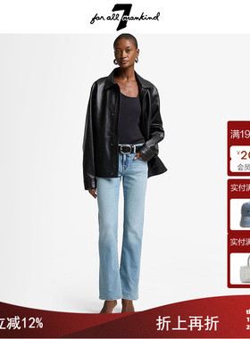 7 For All Mankind2025新款经典牛仔裤女直筒长裤个性酷美式复古