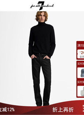 7 For All Mankind25新款男士水洗直筒牛仔裤潮流通勤休闲长裤