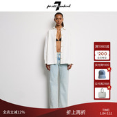 做旧直筒牛仔裤 气质简约 Mankind女25早春新品 高腰时尚 For All