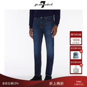 百搭深蓝色水洗直筒牛仔裤 SLIM Mankind男春夏新款 修身 For All