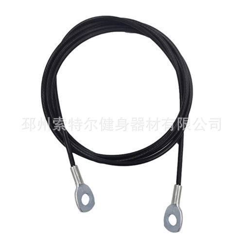 健身器材配件钢丝绳滑轮钢索自制DIY包胶高位下拉飞鸟龙门架家用