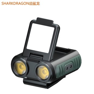 新款感应头灯夹帽灯USB充电户外无调光头带夜钓鱼LED头灯