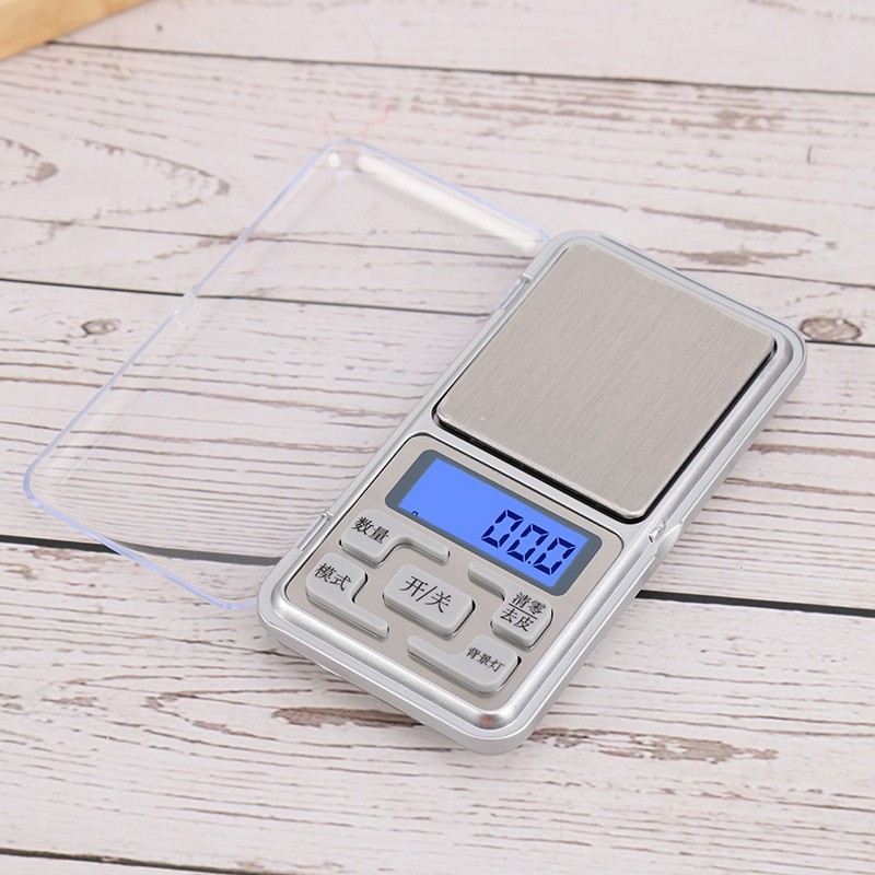新款珠宝秤0.1g衡器便携式天平迷你电子秤0.01g精准口袋秤手掌秤