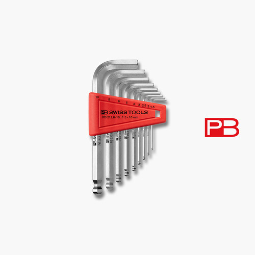 PB212H球头镀铬内六角扳手套装