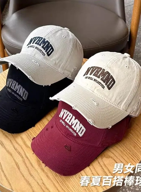 大檐NV加大头围棒球帽软顶休闲百搭韩版时尚帽子鸭舌帽白色男女