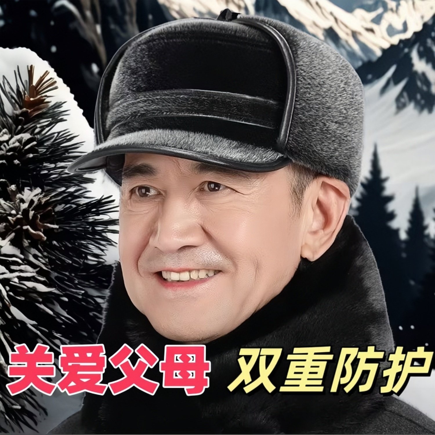 老人帽中老年男士雷锋帽加厚冬天爸爸鸭舌帽护耳冬季保暖爷爷棉帽,服饰配件/皮带/帽子/围巾,帽子,淘宝优惠券,粉丝福利购,淘宝优惠卷