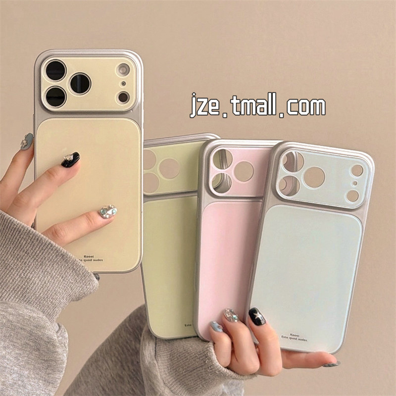 jze 高级感秒变17电镀大视窗适用苹果17ProMax手机壳超好看iphone15新款16pro女款17pro简约纯色14防摔手机套