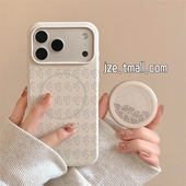 jze 小众趣味哈哈哈摇摇乐磁吸支架适用苹果17ProMax手机壳iphone15新款 16pro女13创意15pro防摔手机套14日韩