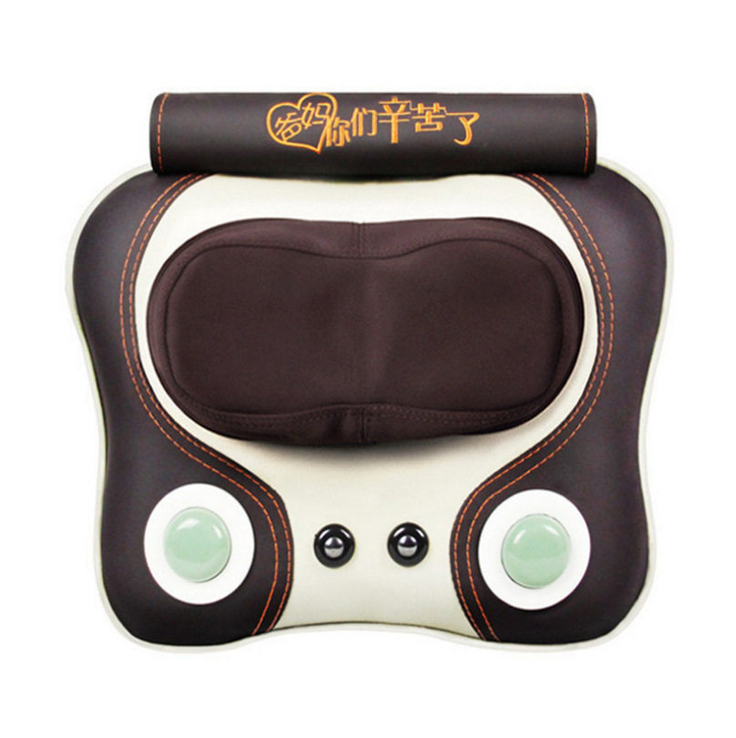 颈椎按摩器腰部肩部按摩枕多功能全身按摩靠垫椅垫红外理疗热敷