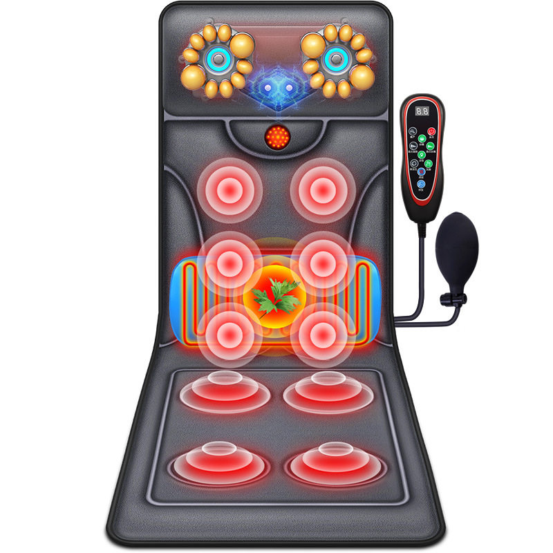 颈椎按摩器多功能家用电动全身按摩毯颈腰部背部肩部靠垫床垫椅垫