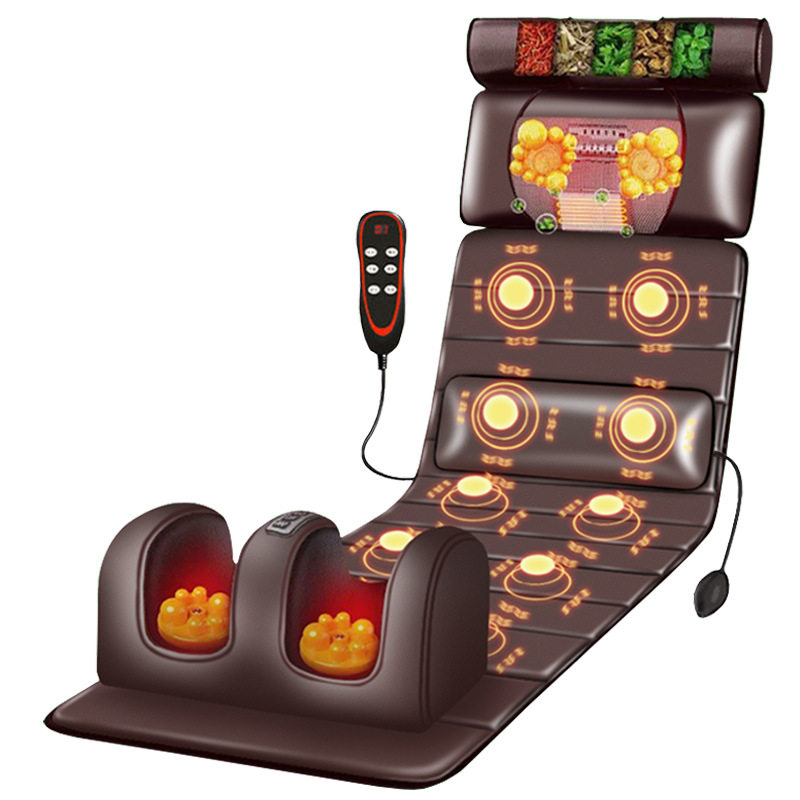 多功能按摩床垫全身颈椎肩部颈部背部腰部按摩器靠垫电动家用椅垫